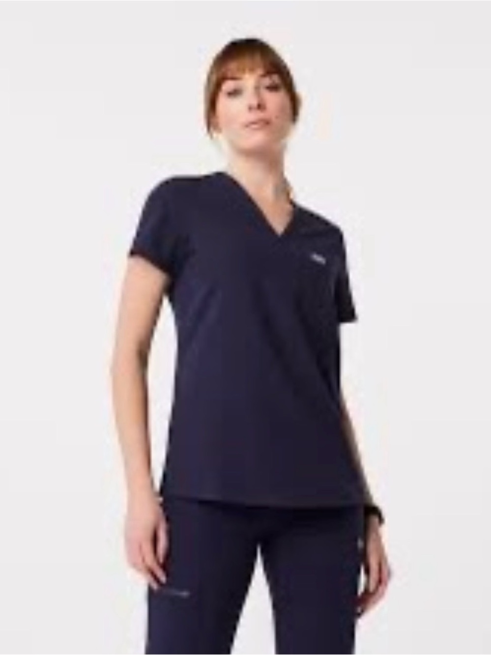 Figs Catarina One-Pocket Scrub Top Navy X-Small Blue Nurse Doctor Health Care